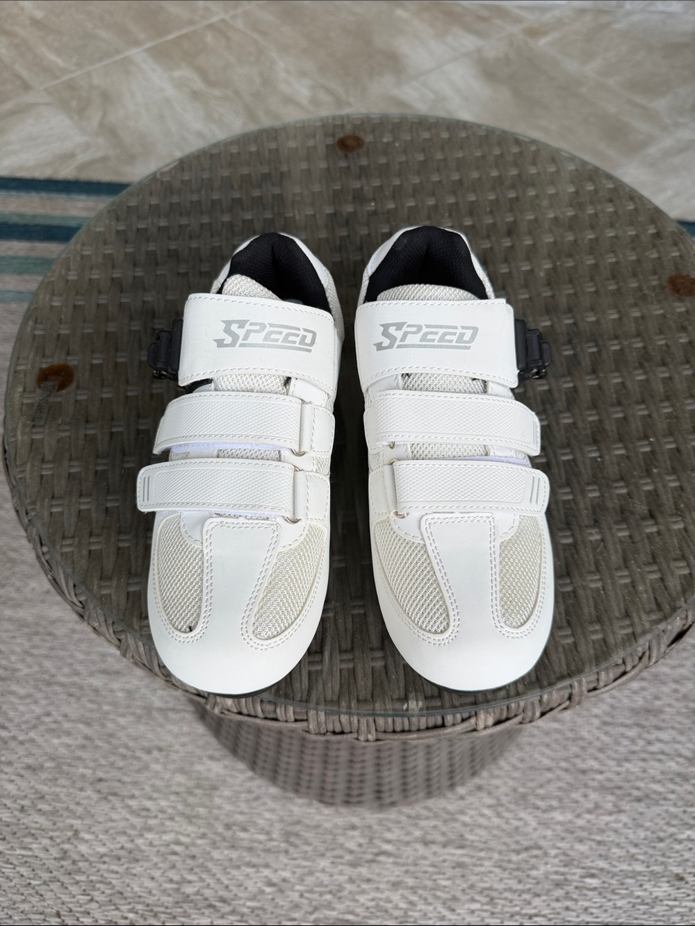 Speed Women's White Athletic Cycling Shoes